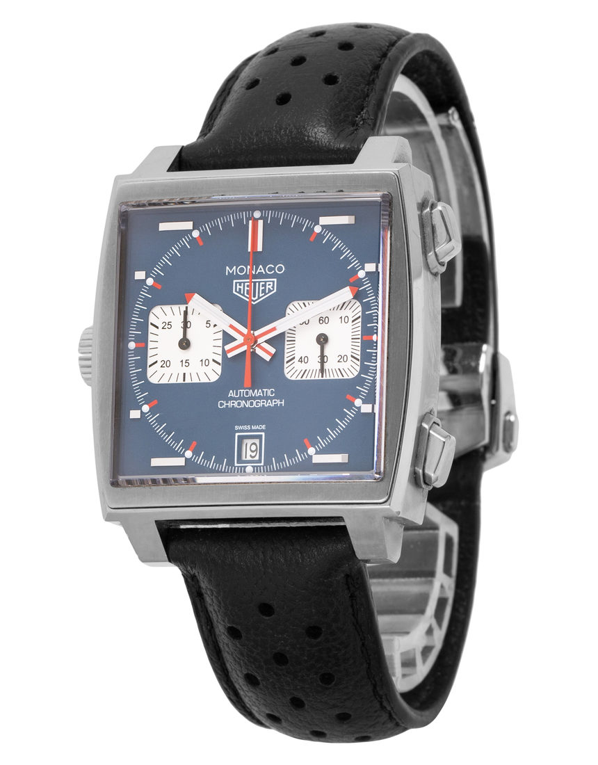 TAG Heuer Monaco CAW211P.FC6356 - 39 mm Leather side