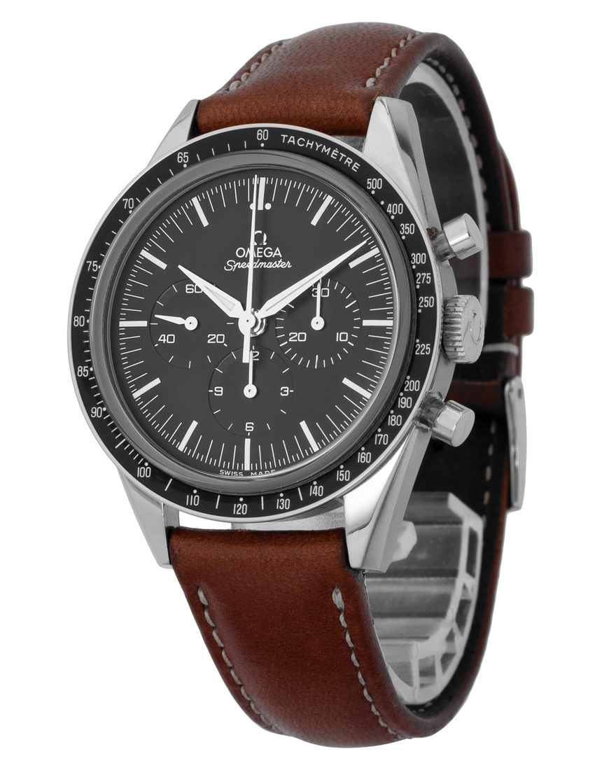 Omega Speedmaster Moonwatch Chronograph 311.32.40.30.01.001 - 39.7 mm Leather side