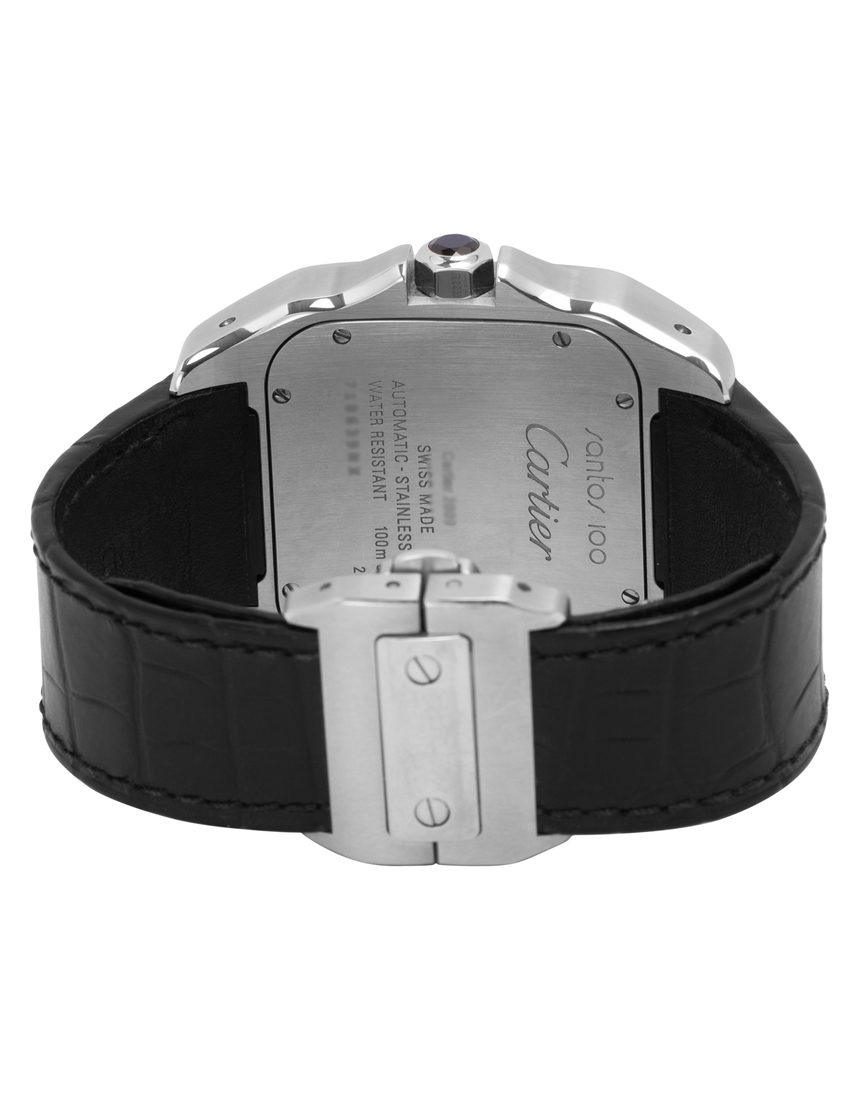 Cartier Santos 100 W20073X8 2656 - 38 mm Leather