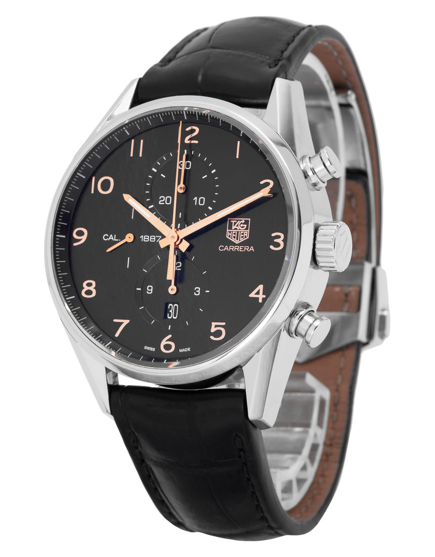 TAG Heuer Carrera Chronograph CAR2014.FC6235 - 43 mm Leather side