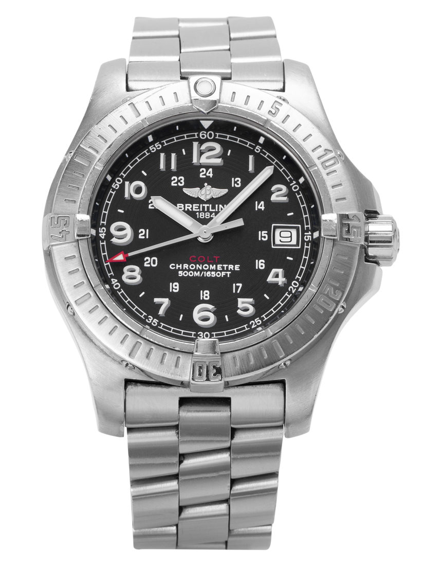 Breitling Colt Quartz A74380 - 41.1 mm Steel back