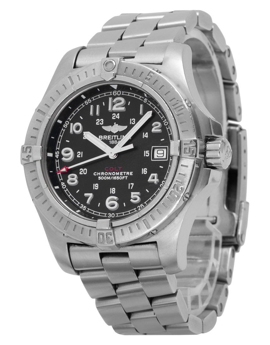 Breitling Colt Quartz A74380 - 41.1 mm Steel side
