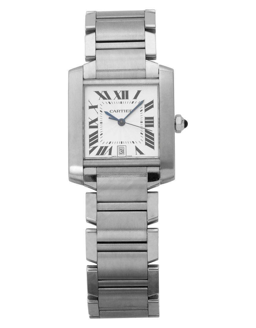 Cartier Tank Francaise W51002Q3 2302 - 27 mm Steel back
