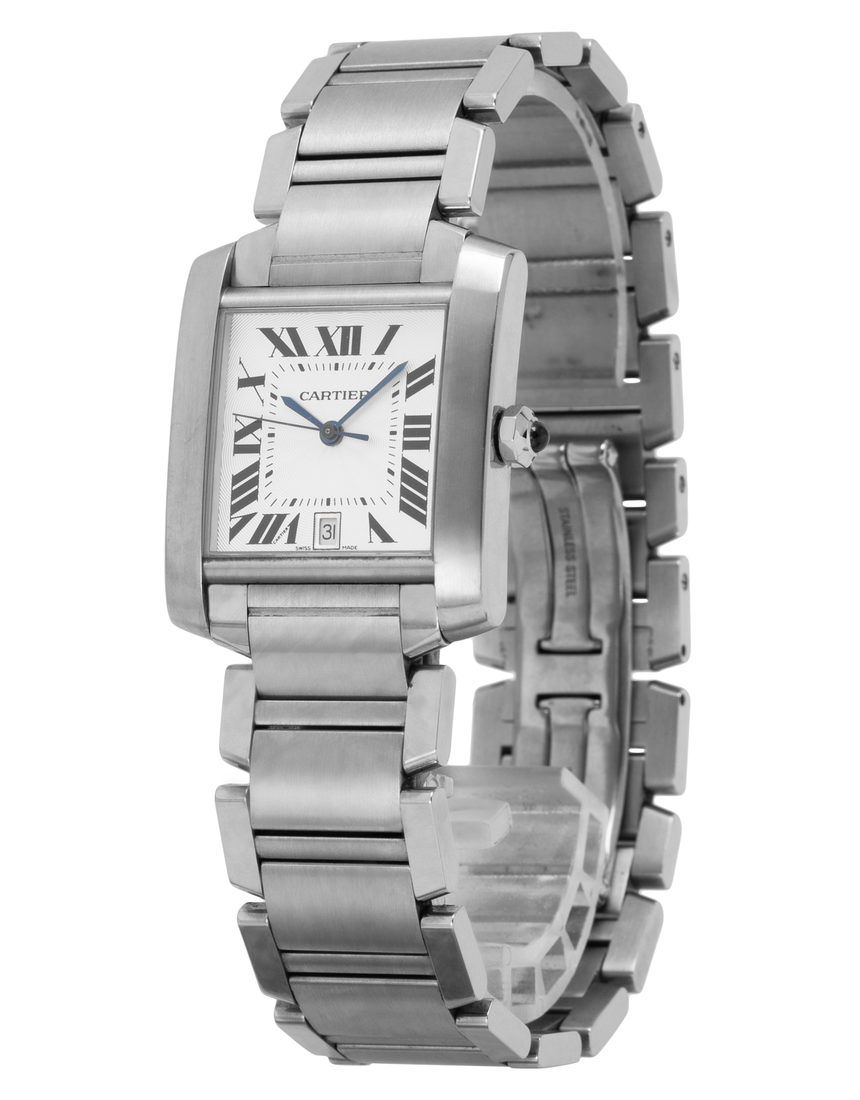 Cartier Tank Francaise W51002Q3 2302 - 27 mm Steel side