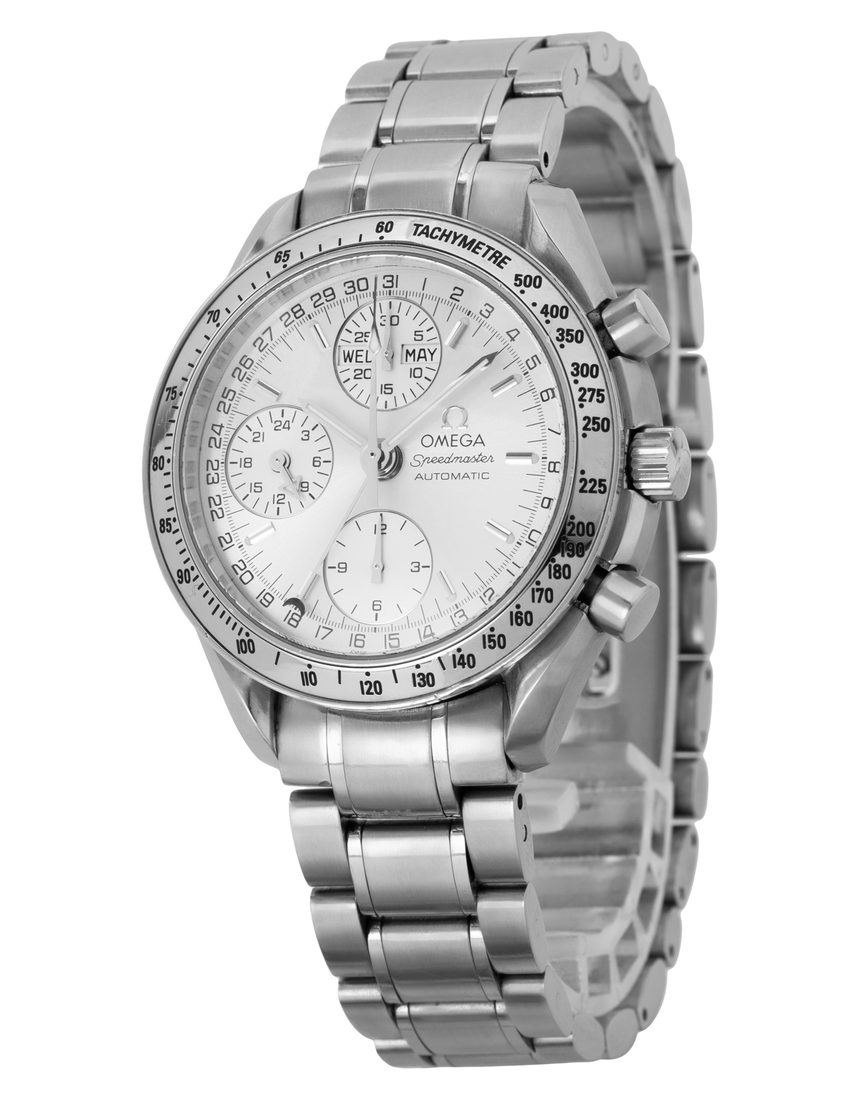 Omega Speedmaster Day-Date 3523.30.00 - 39 mm Steel side