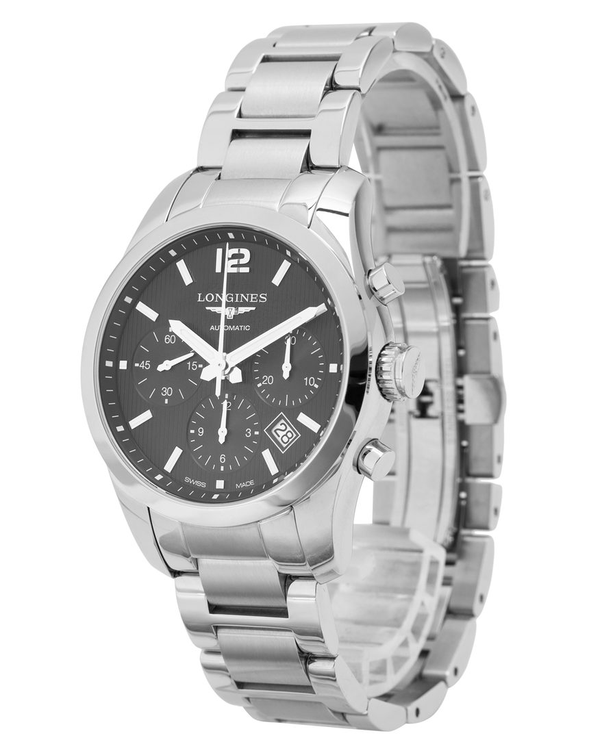 Longines Conquest Classic L2.786.4.56.6 - 41 mm Steel side
