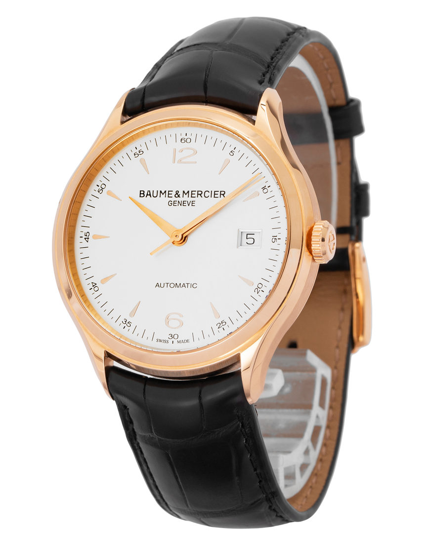 Baume et Mercier Clifton M0A10058 - 39 mm Leather side