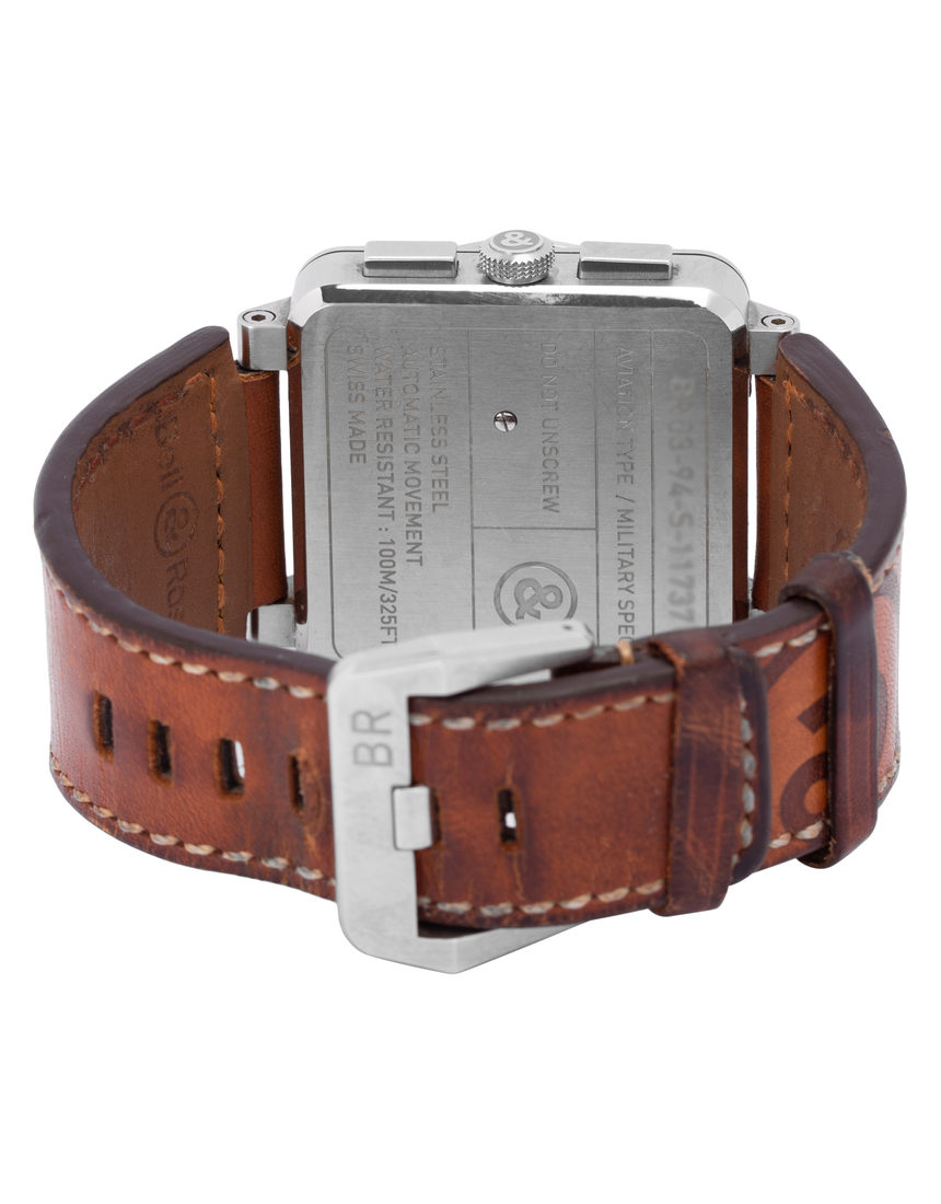Bell and Ross BR03-94 Chronograph BR0394-HERITAGE - 42 mm Leather