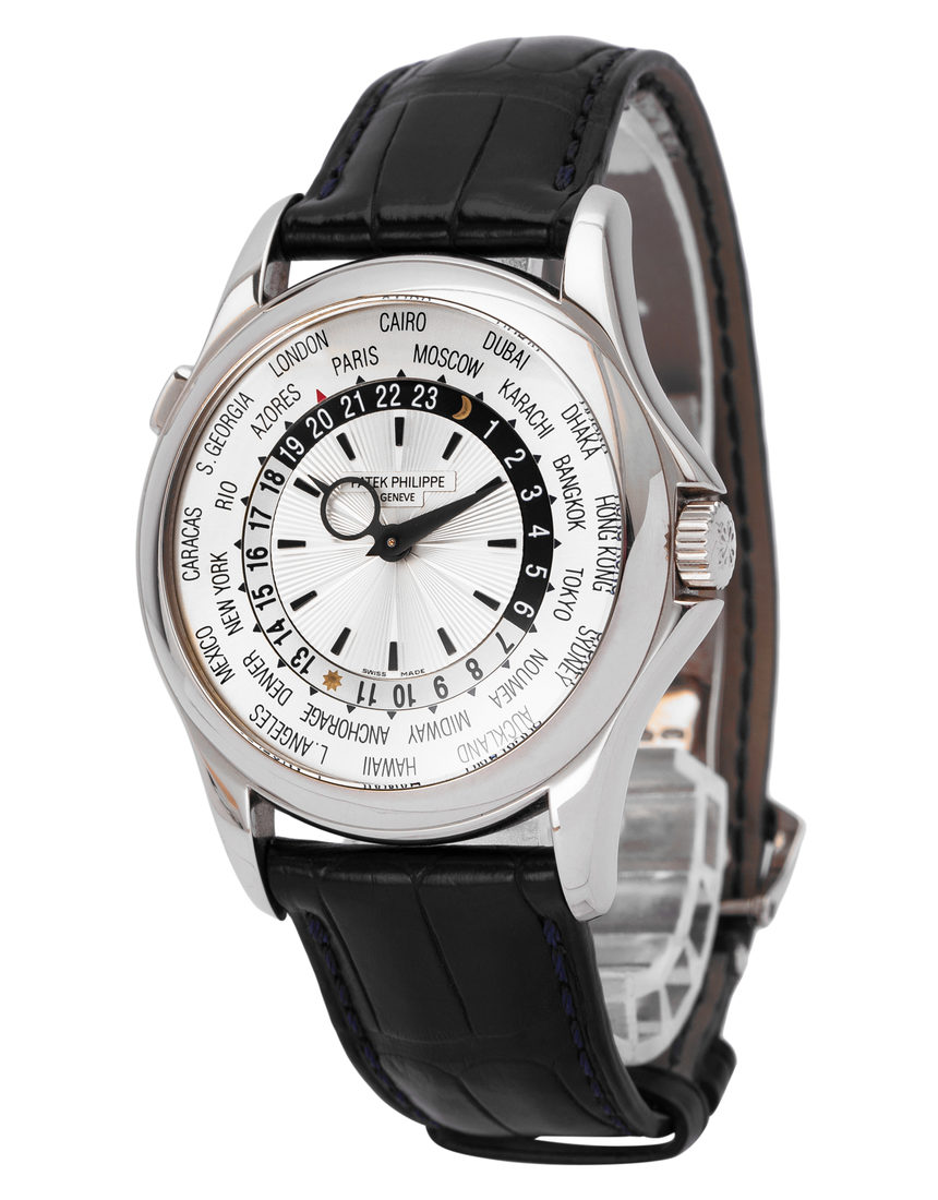 Patek Philippe World Time 5130G-001 - 39.5 mm Leather side