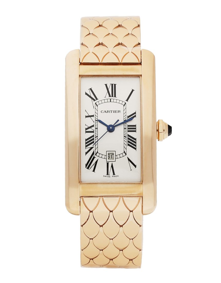 Cartier Tank Americaine W2620032 - 22.6 mm Rose Gold back