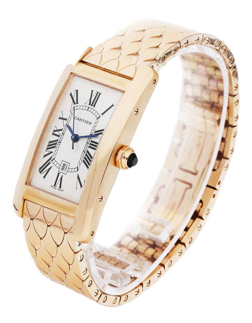 Cartier Tank Americaine W2620032 - 22.6 mm Rose Gold side
