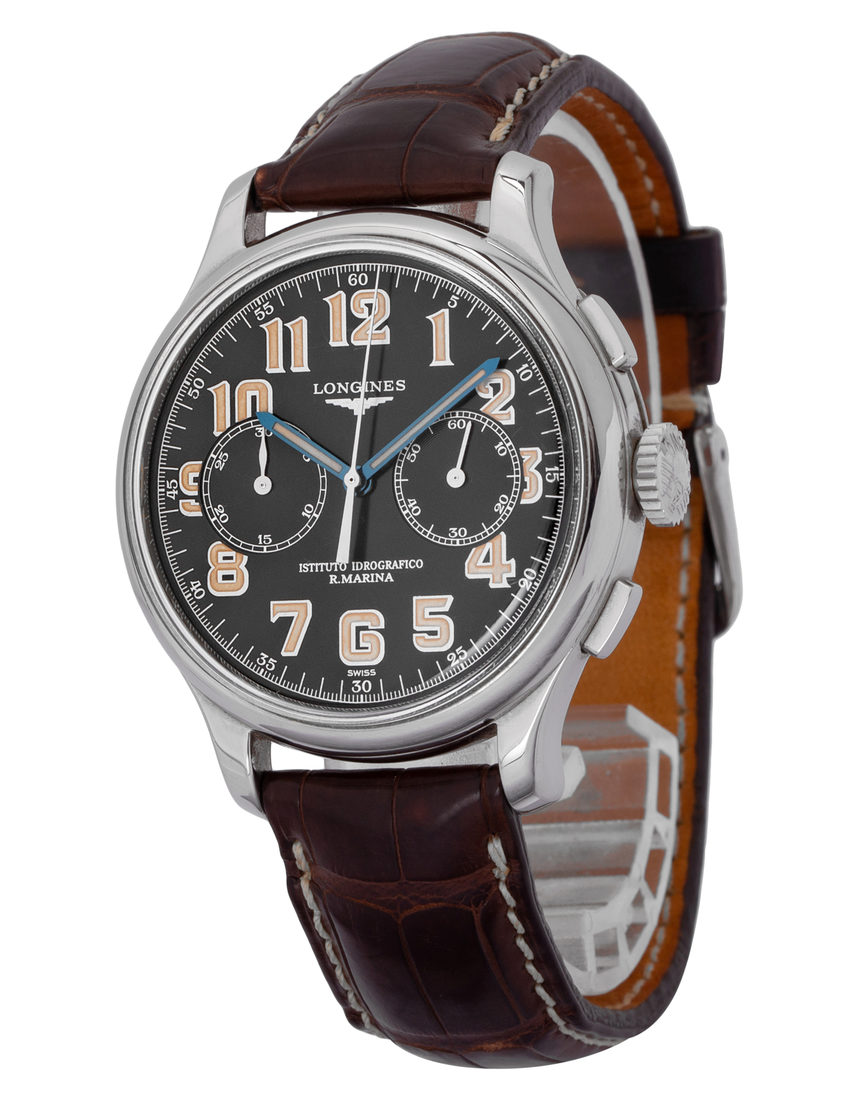 Longines Istituto Idrografico R. Marina L2.677.4.53.2 - 38 mm Leather side