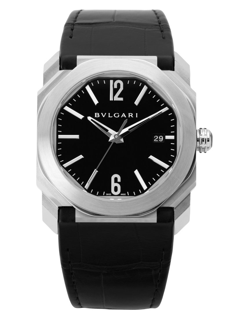 Bvlgari Octo Solotempo BGO38BSLD - 38 mm Leather back
