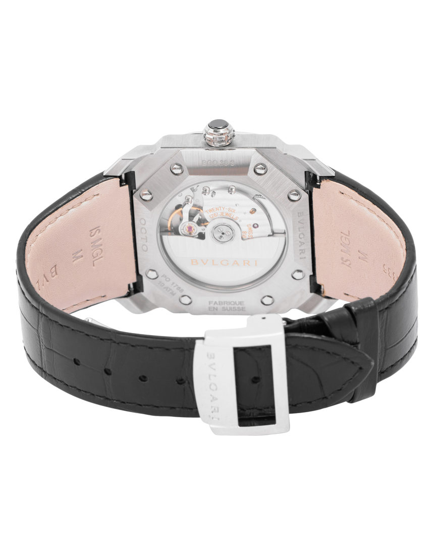Bvlgari Octo Solotempo BGO38BSLD - 38 mm Leather