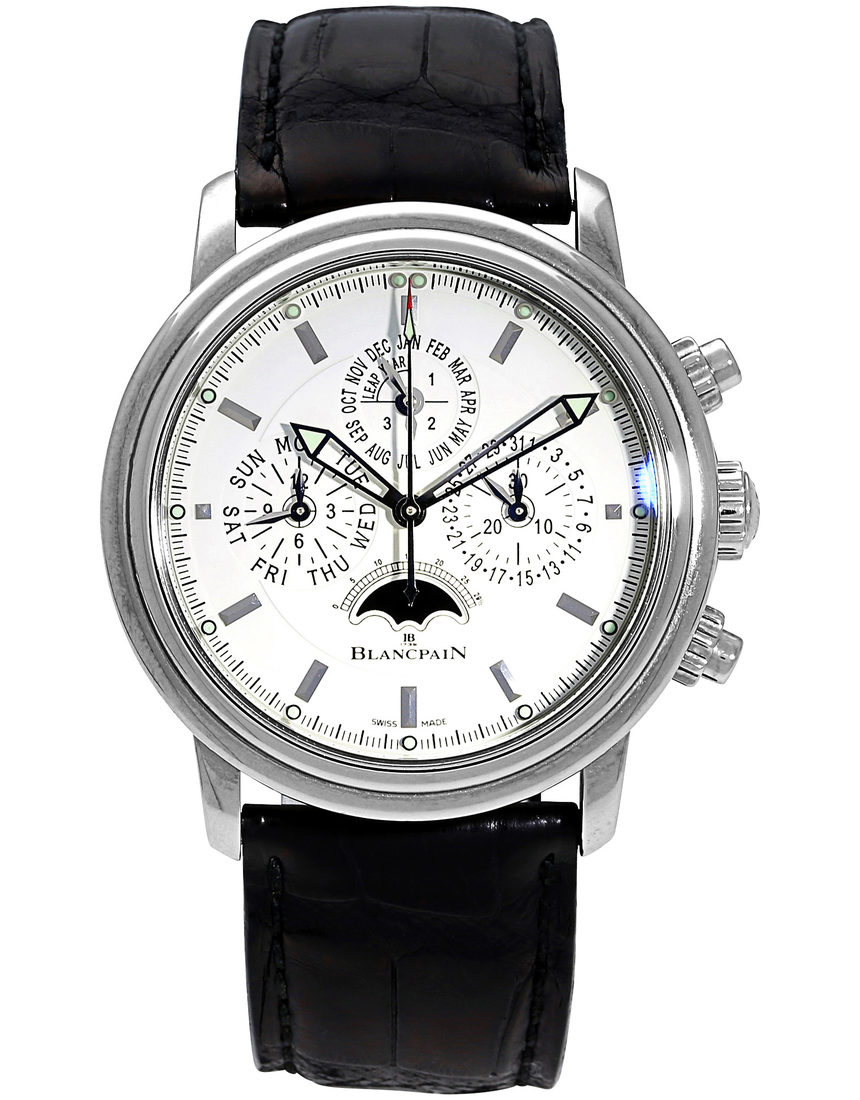 Blancpain Leman Flyback Chronograph Perpetual Calendar 2685F-1127-53B - 39 mm Leather back