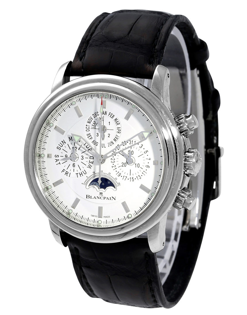 Blancpain Leman Flyback Chronograph Perpetual Calendar 2685F-1127-53B - 39 mm Leather side