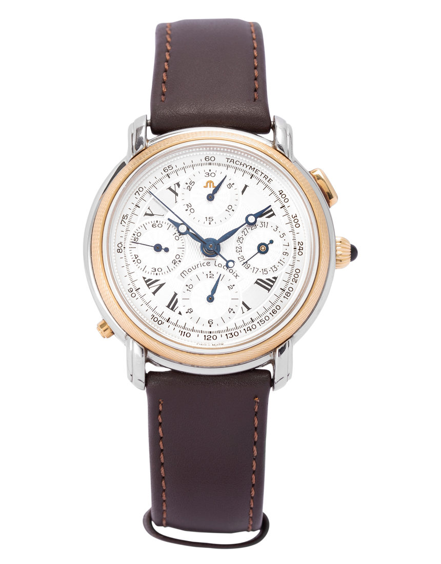 Maurice Lacroix Masterpiece Les Mecaniques Rattrapante 61549 - 40 mm Leather back