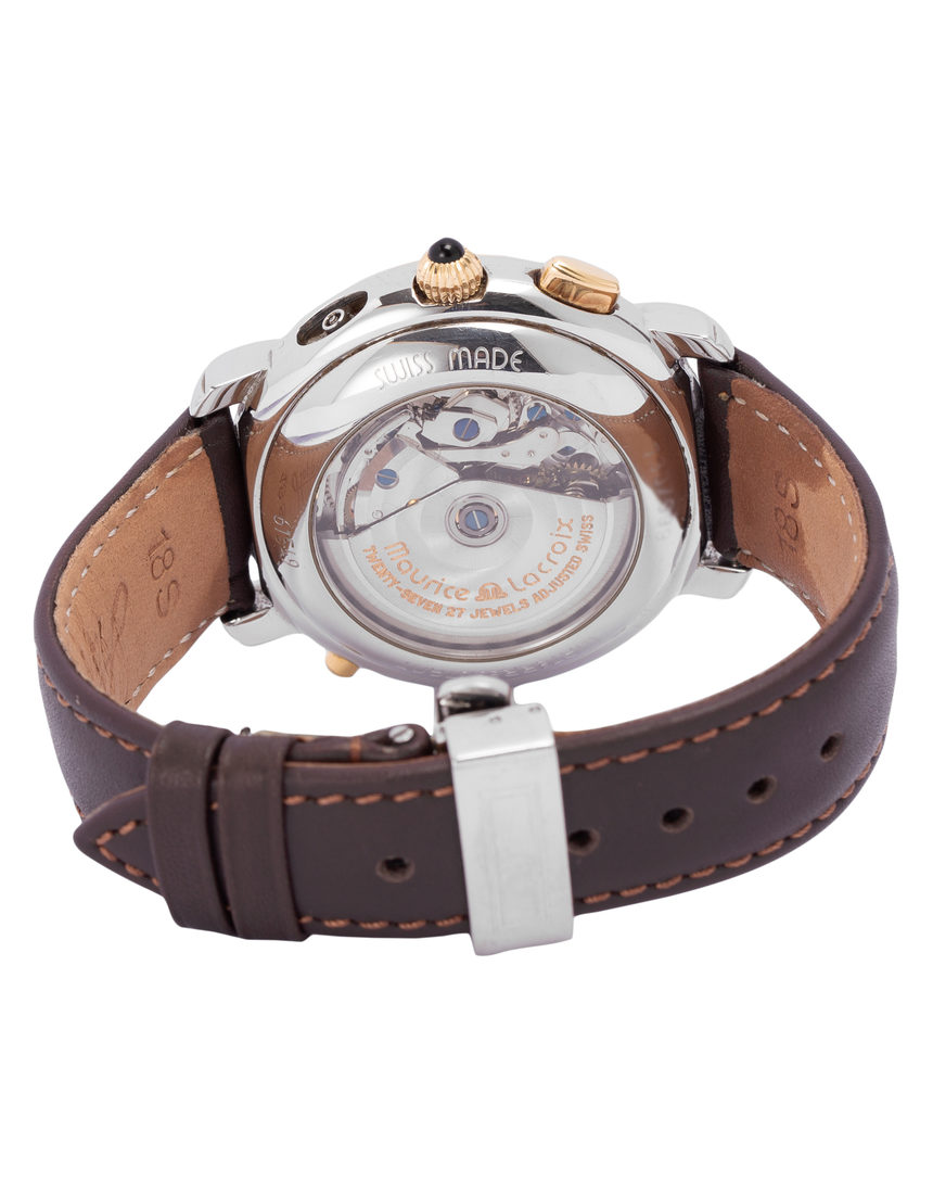 Maurice Lacroix Masterpiece Les Mecaniques Rattrapante 61549 - 40 mm Leather
