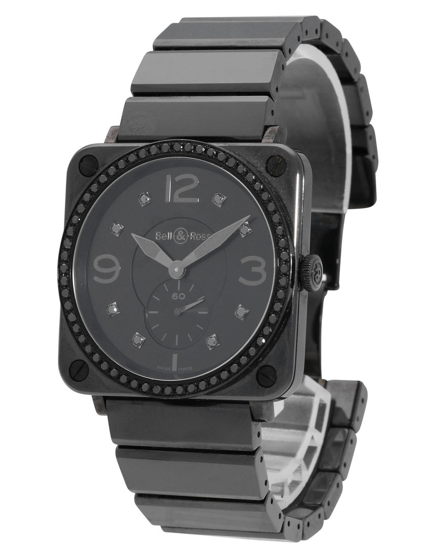 Bell and Ross Black Ceramic BRS-98-PBCD - 38 mm Ceramic side