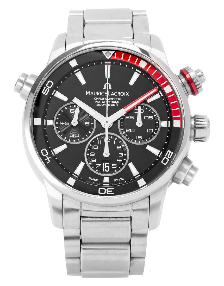 Maurice Lacroix Pontos S Chronograph PT6018-SS002-330-1 - 43 mm Steel back