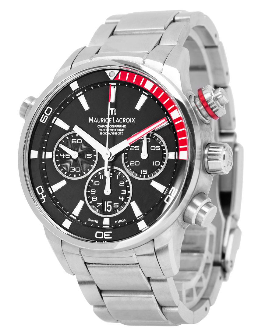 Maurice Lacroix Pontos S Chronograph PT6018-SS002-330-1 - 43 mm Steel side