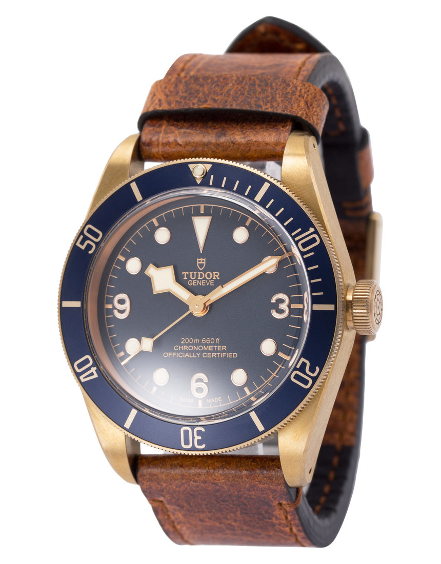 Tudor Heritage Black Bay 79250BB - 43 mm Leather side