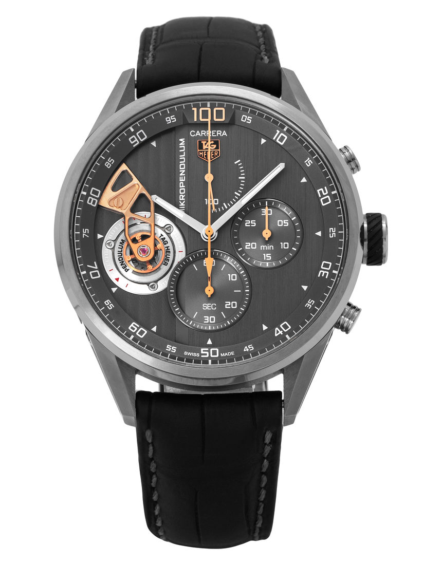 TAG Heuer Carrera Mikropendulum CAR2B83.FC6339 - 46 mm Leather back
