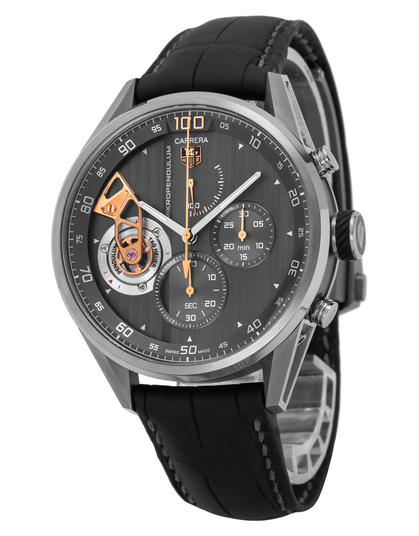 TAG Heuer Carrera Mikropendulum CAR2B83.FC6339 - 46 mm Leather side
