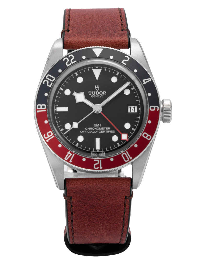 Tudor Black Bay GMT 79830RB - 41 mm Leather back