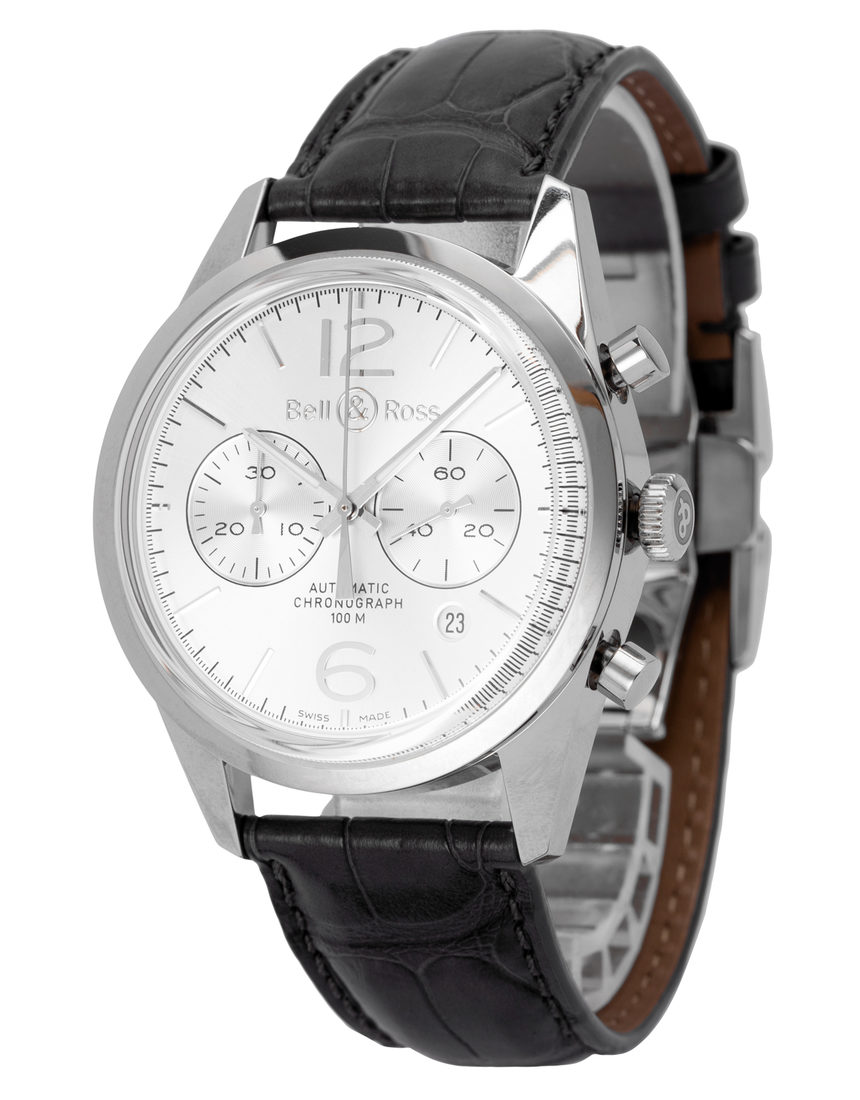 Bell and Ross Vintage 126 BR126-94 - 41 mm Leather side