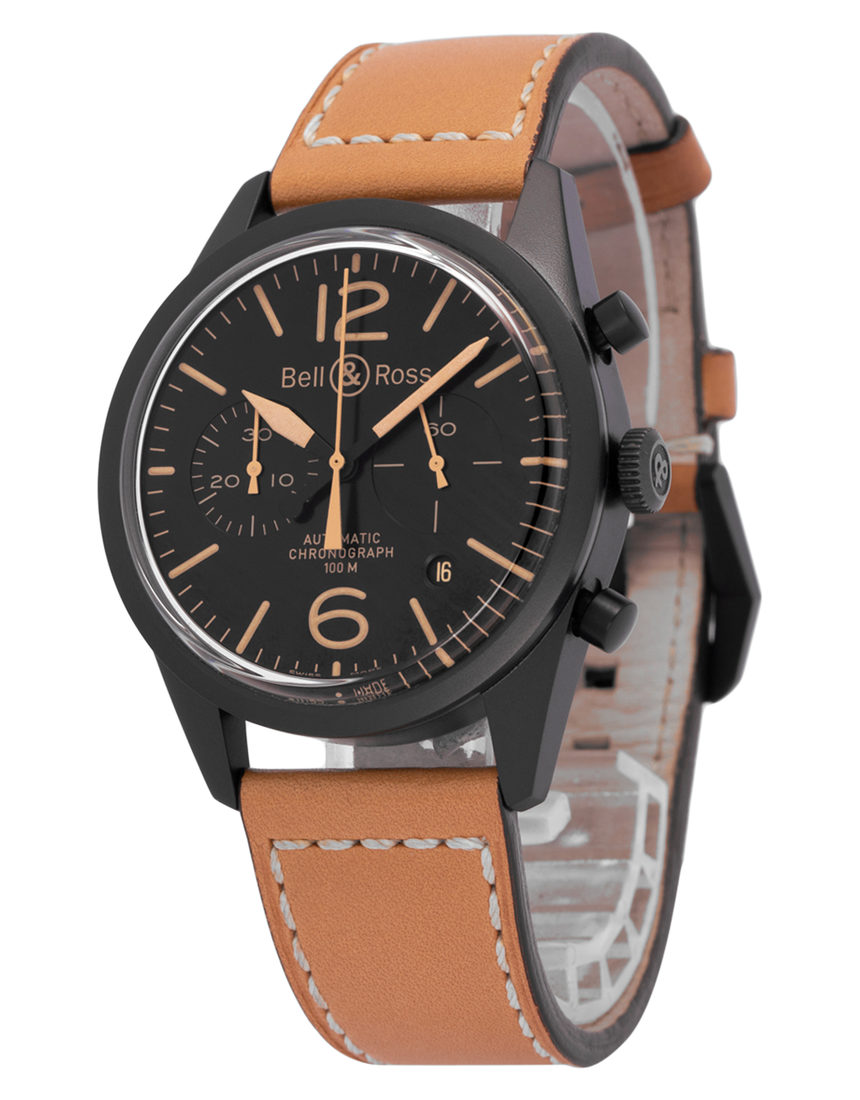 Bell and Ross Vintage 126 BR126-94 - 41 mm Leather side
