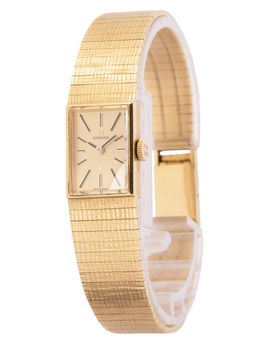 Omega Vintage 8101 - 14 mm Yellow Gold side