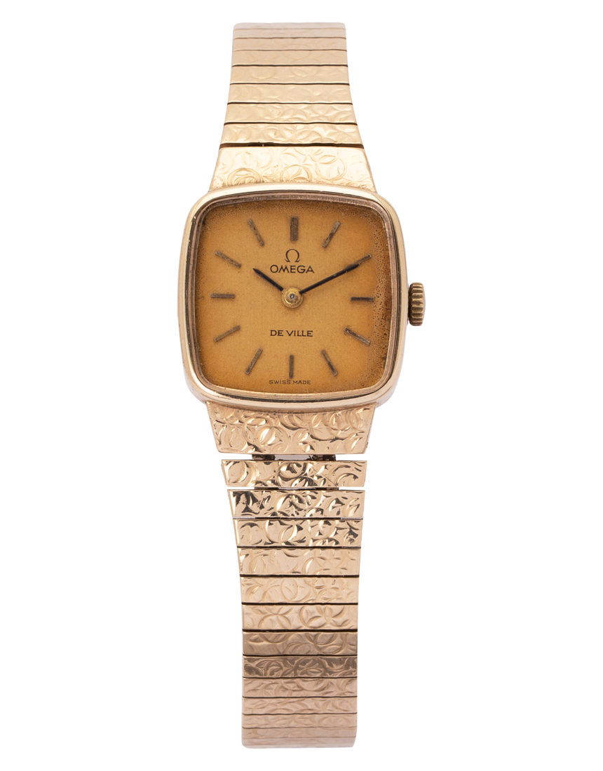 Omega Vintage 1016 - 20 mm Yellow Gold back