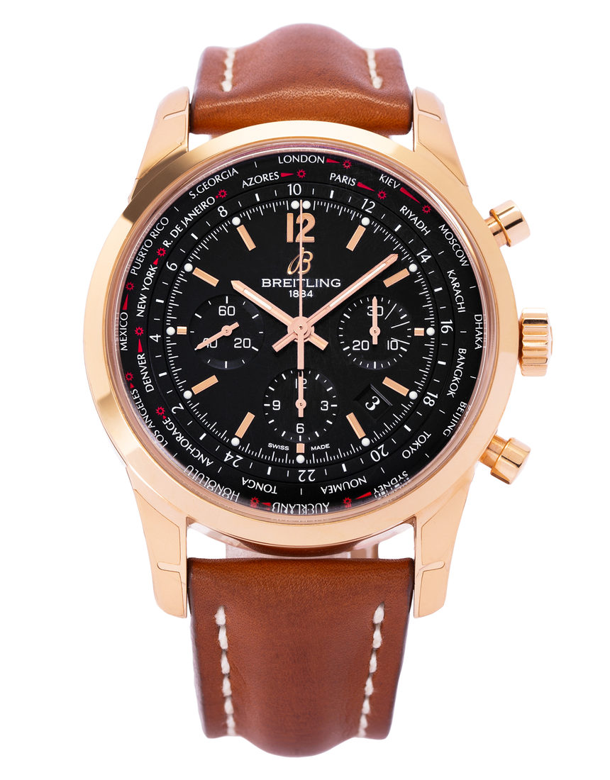 Breitling Transocean Unitime Pilot RB0510U5.BC39.439X.R20BA.1 - 46 mm Leather back