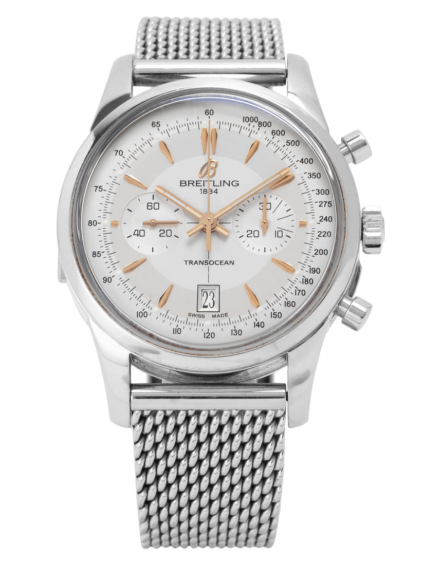 Breitling Transocean Chronograph Edition AB015412.G784.154A - 43 mm Steel back