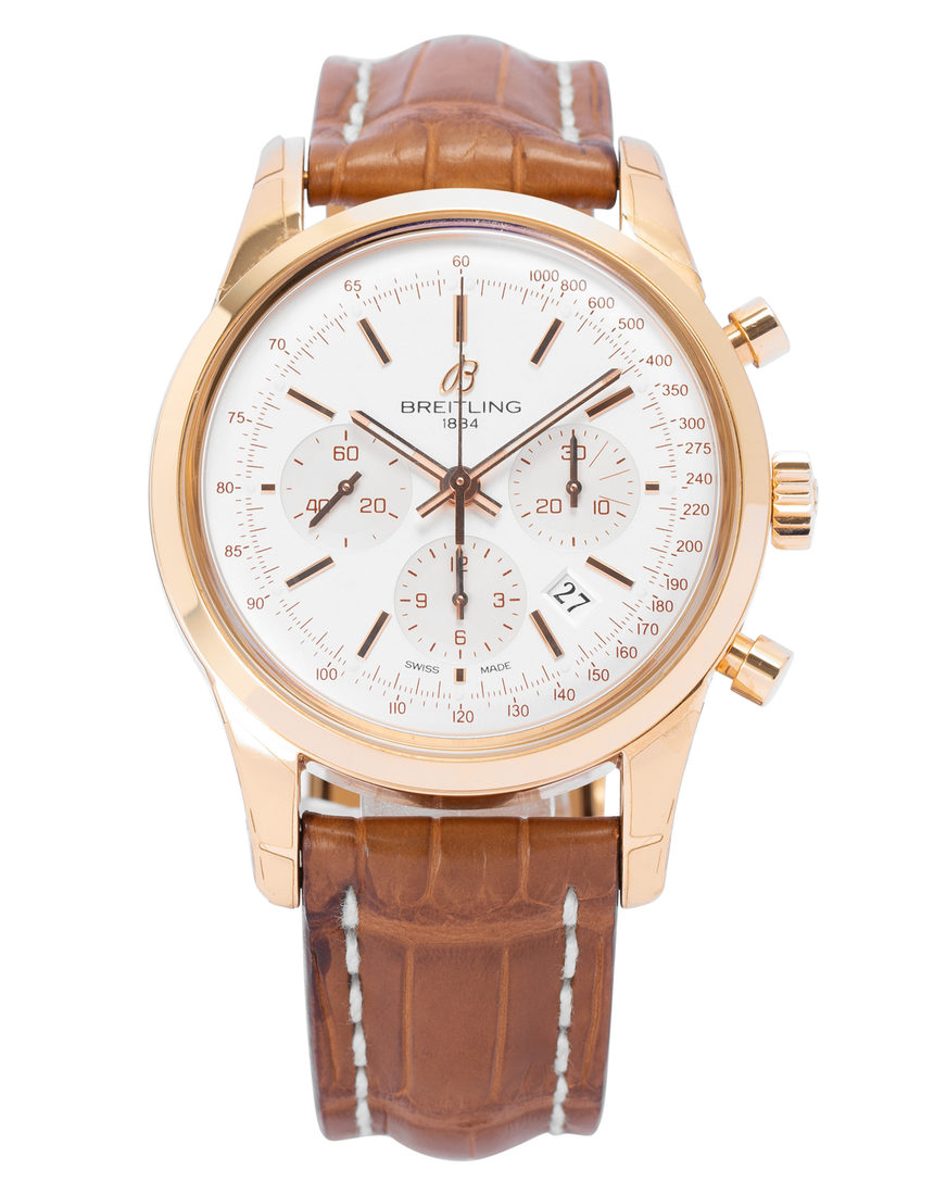 Breitling Transocean Chronograph RB015212.G738.737P.R20BA.1 - 43 mm Leather back