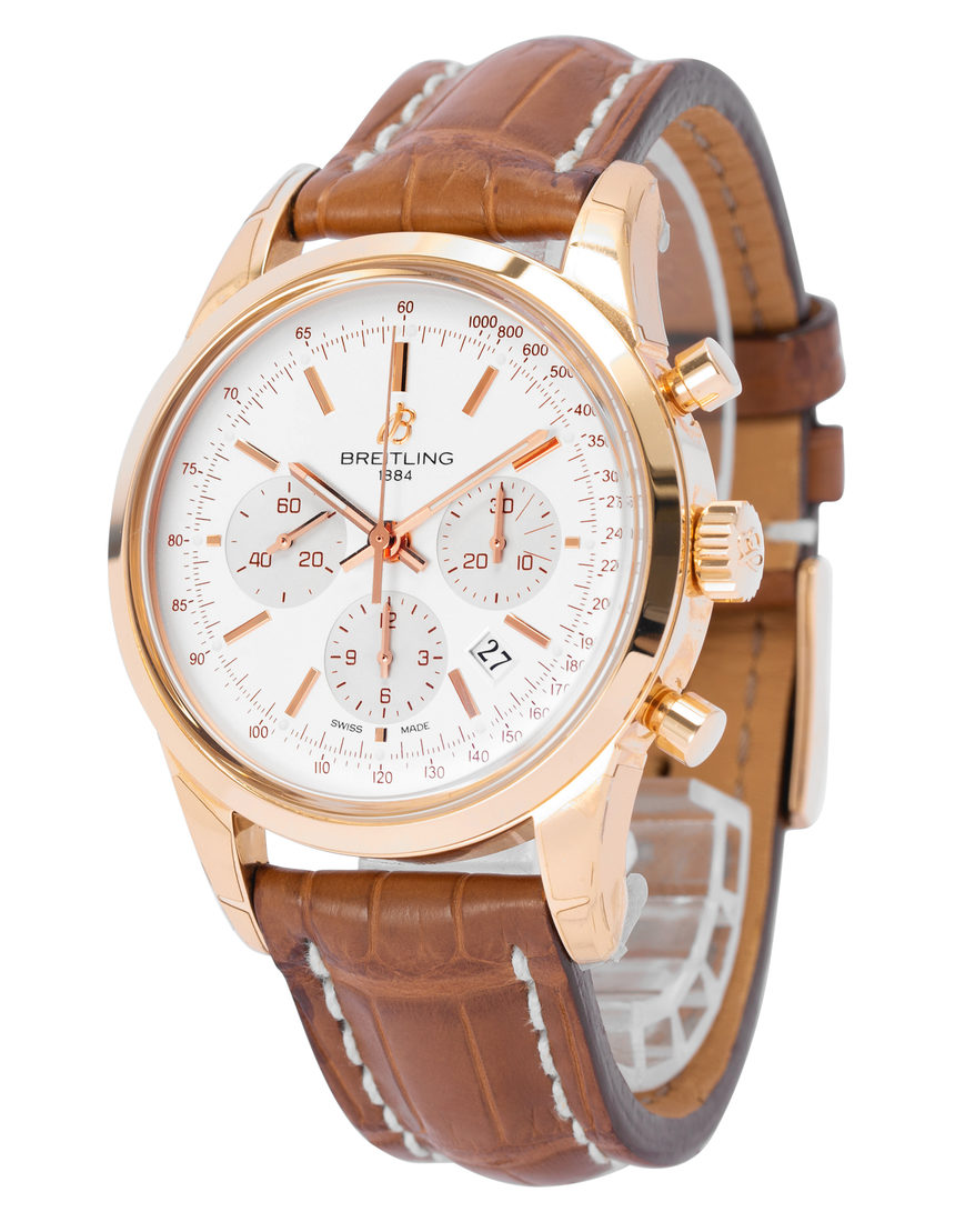 Breitling Transocean Chronograph RB015212.G738.737P.R20BA.1 - 43 mm Leather side
