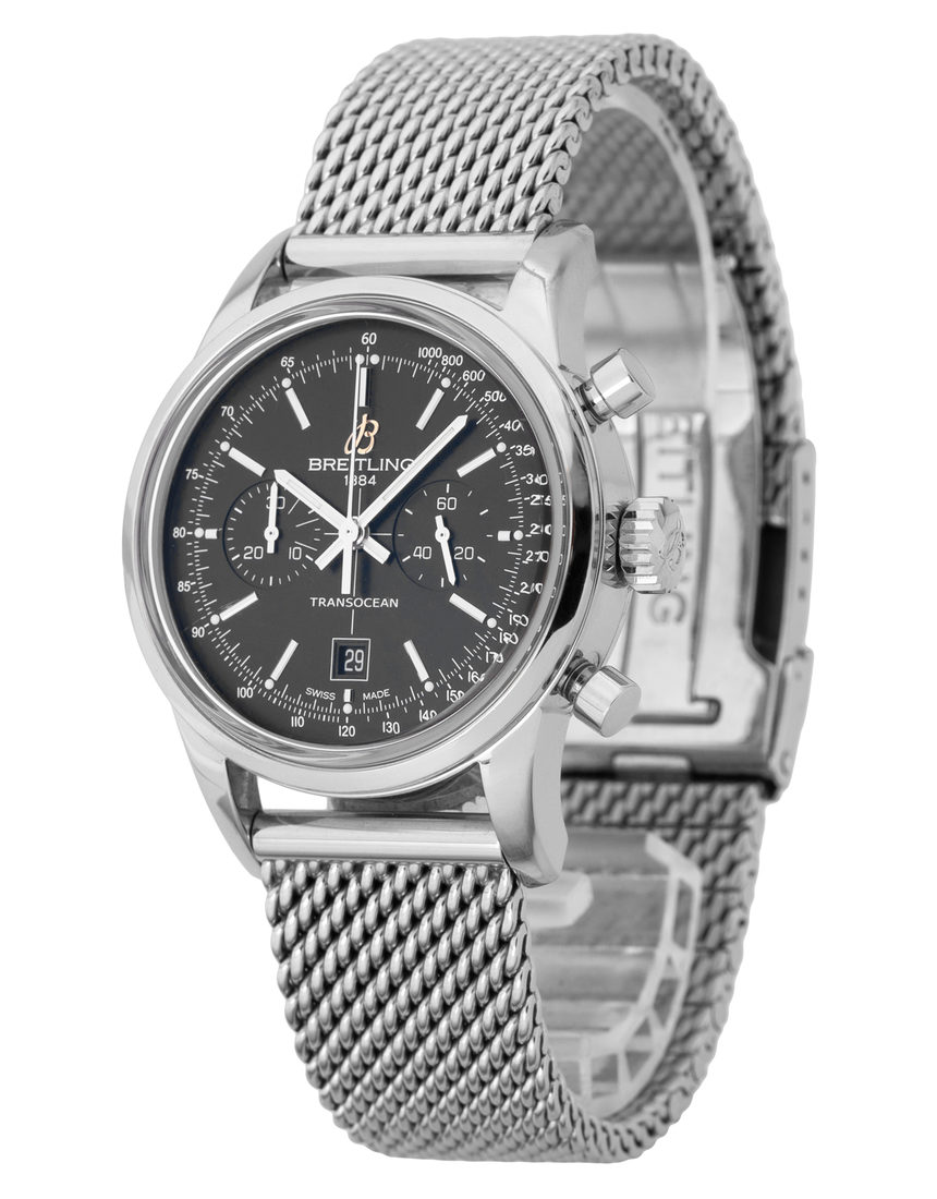 Breitling Transocean Chronograph 38 A4131012.BC06.171A - 38 mm Steel side