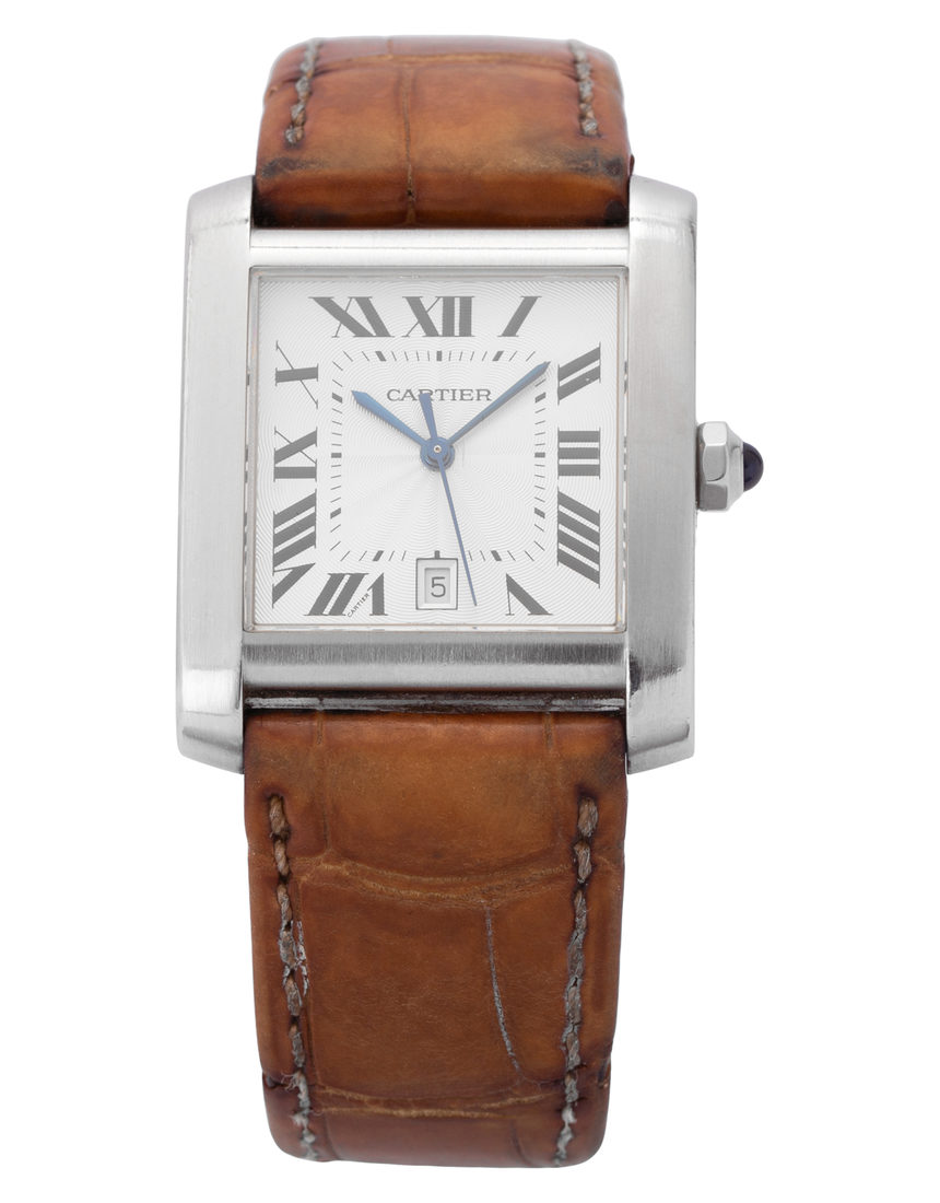 Cartier Tank Francaise W5101755 - 30 mm Leather back