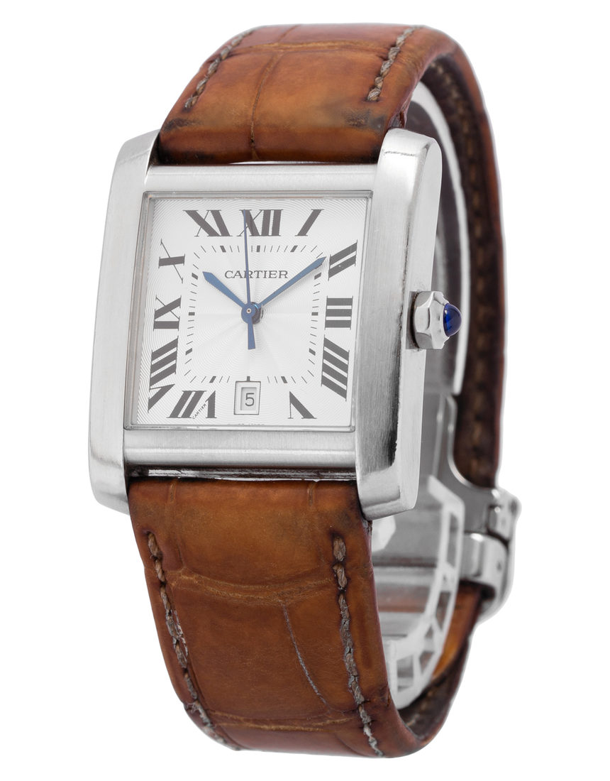 Cartier Tank Francaise W5101755 - 30 mm Leather side