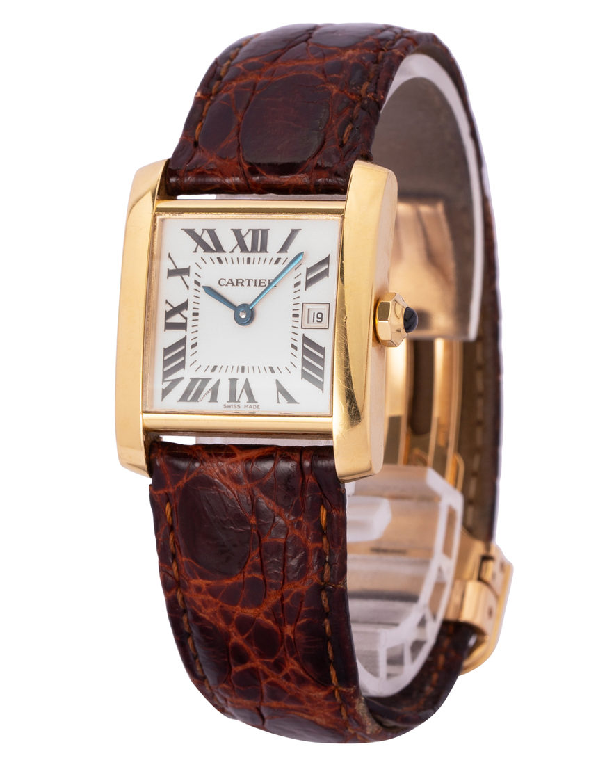 Cartier Tank Francaise 2466 - 26 mm Leather side