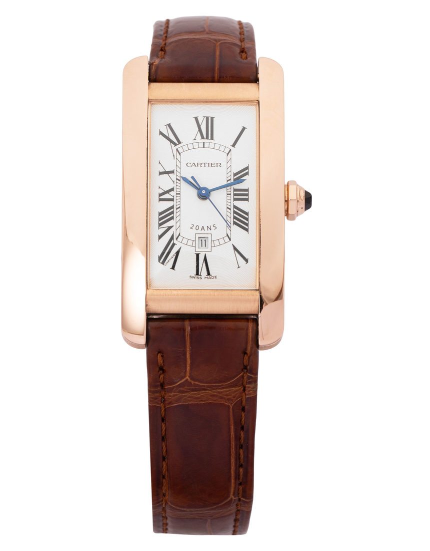 Cartier Tank Americaine W2620030 2504 - 41 mm Leather back