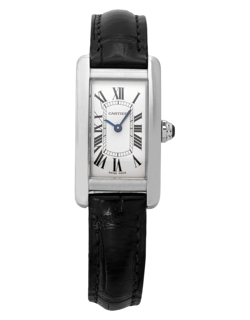 Cartier Tank Americaine WSTA0016 - 34.8 mm Leather back
