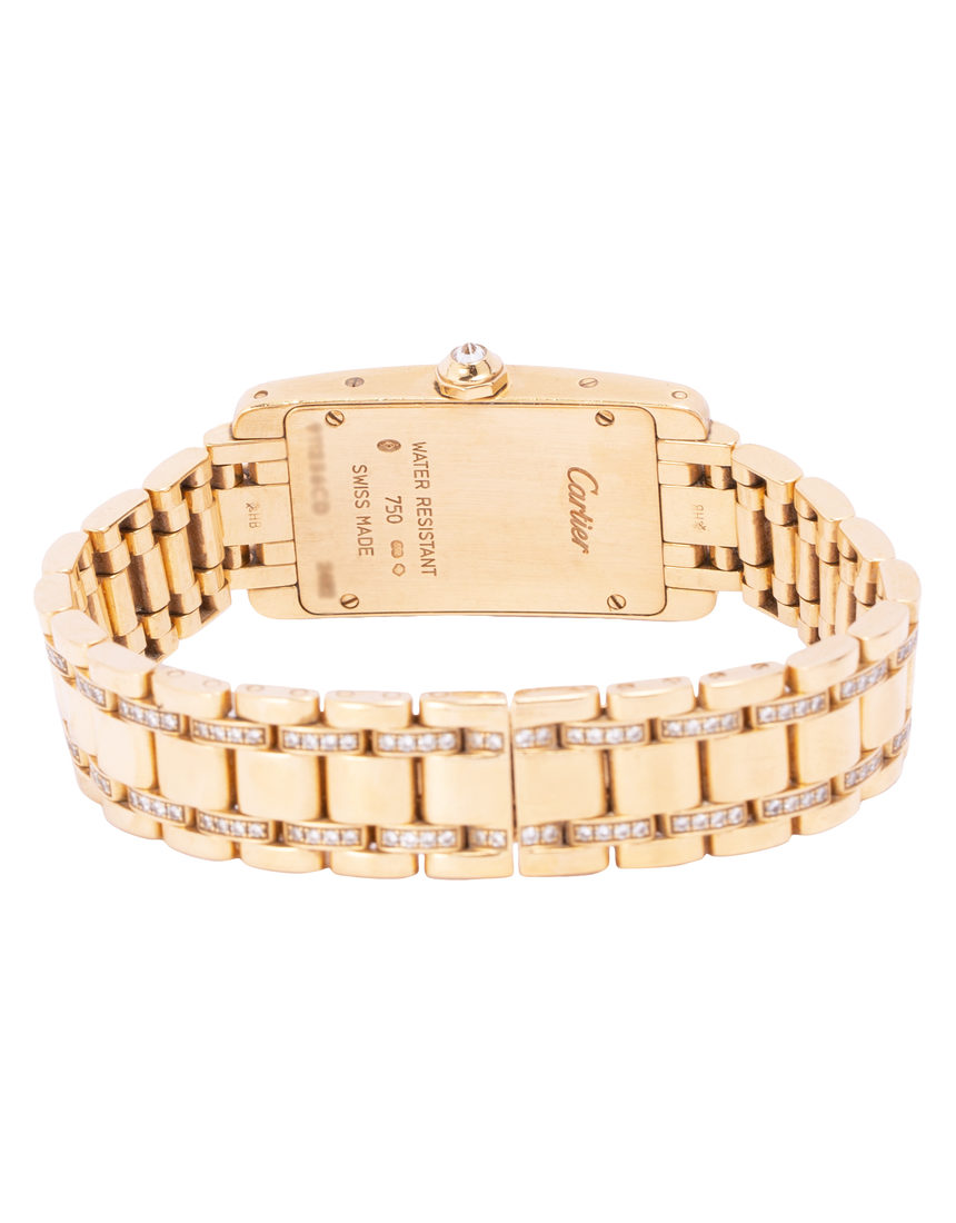 Cartier Tank Americaine 2482 - 19 mm Yellow Gold