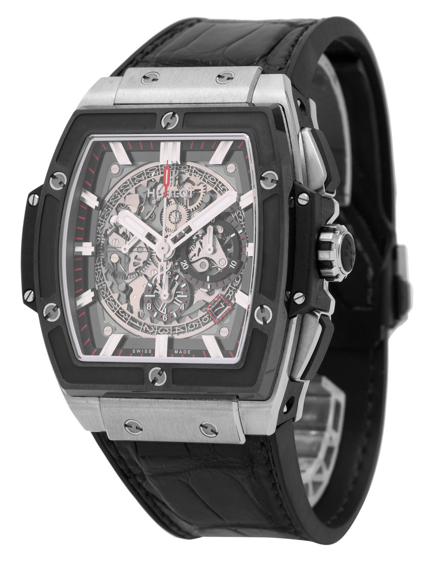 Hublot Spirit of Big Bang Chronograph 601.NM.0173.LR - 45 mm Leather side
