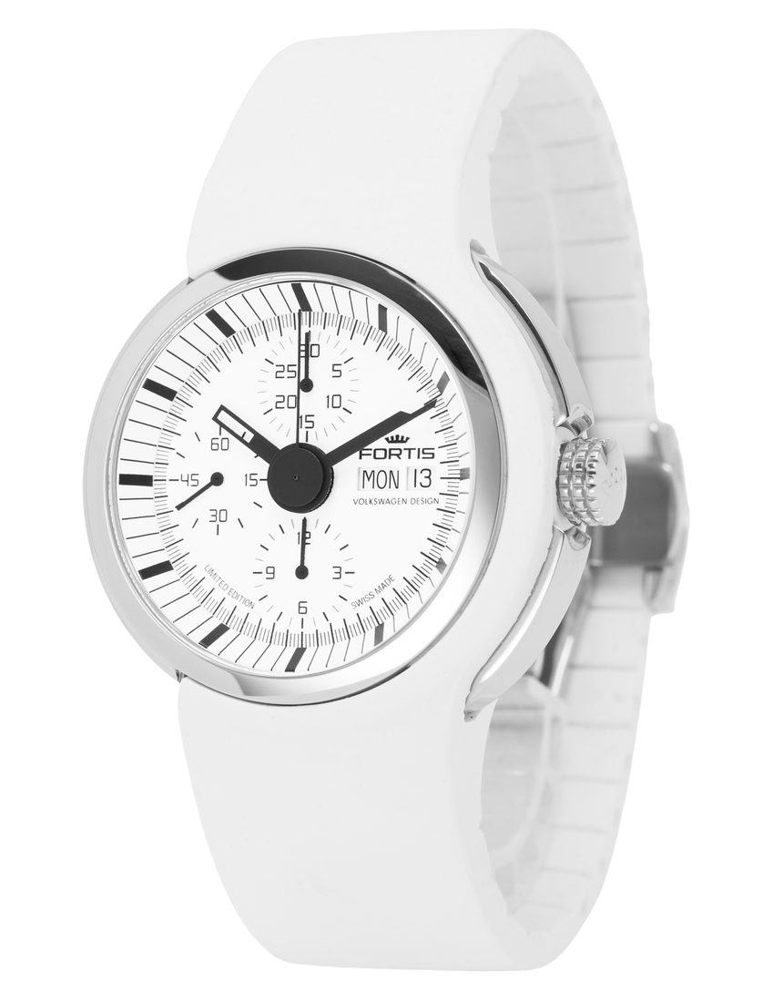 Fortis Spaceleader Chronograph 661.20.32 Si.02 - 43 mm Rubber side