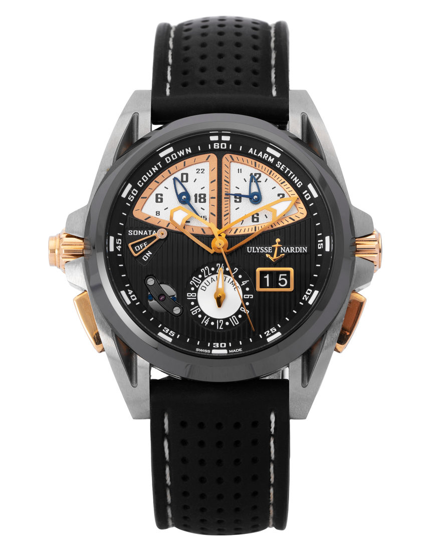 Ulysse Nardin Sonata Streamline 675-00 - 44 mm Rubber back