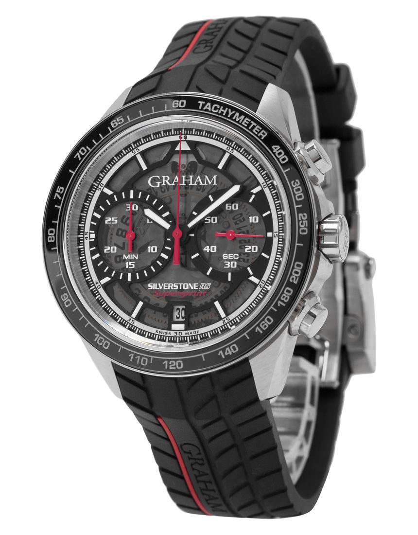 Graham Silverstone Supersprint RS Chronograph 2STBC.B05A.K99F - 42 mm Rubber side