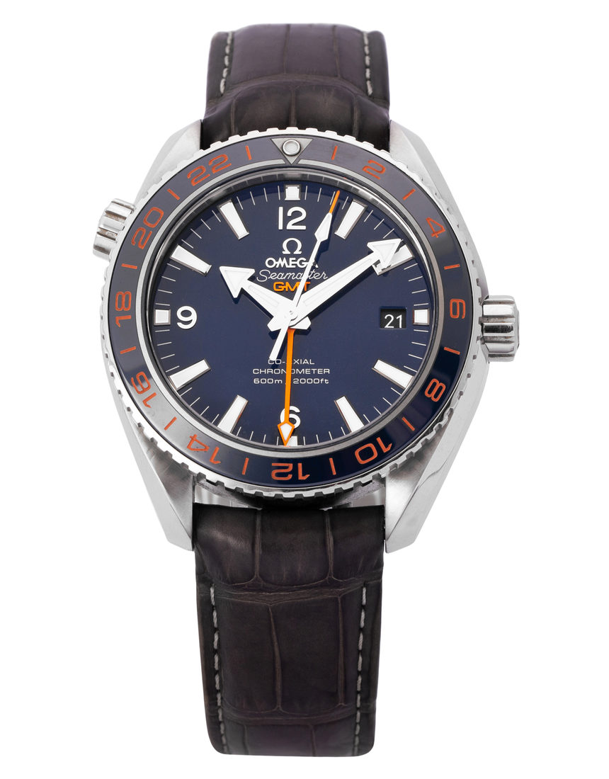 Omega Seamaster Planet Ocean 600 M GMT 232.32.44.22.03.001 - 43.5 mm Leather back