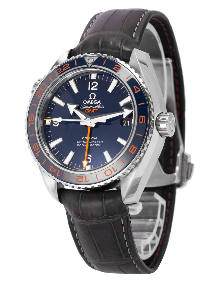 Omega Seamaster Planet Ocean 600 M GMT 232.32.44.22.03.001 - 43.5 mm Leather side